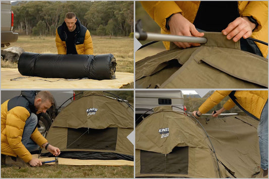 Adventure Kings Big Daddy Deluxe Double Swag Tent+ Storage Bag