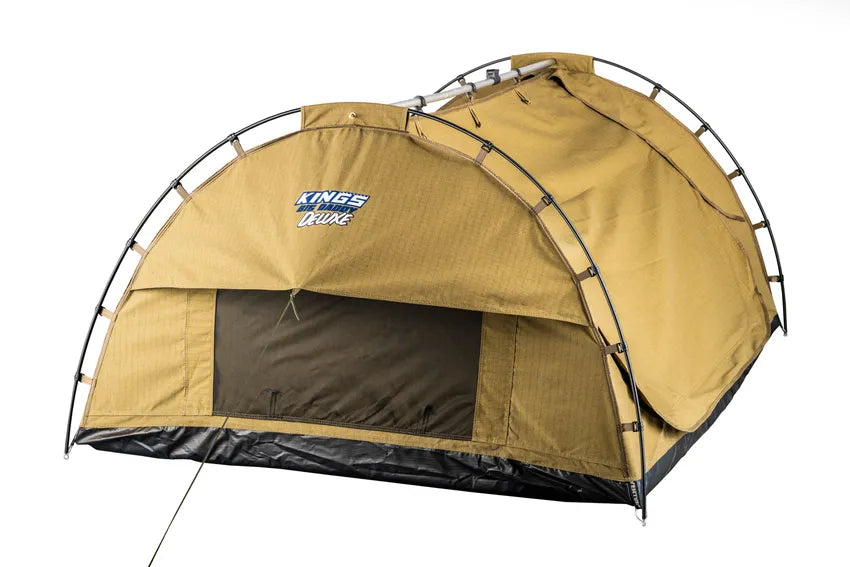 Adventure Kings Big Daddy Deluxe Double Swag Tent + 2 in 1 LED Light & Fan