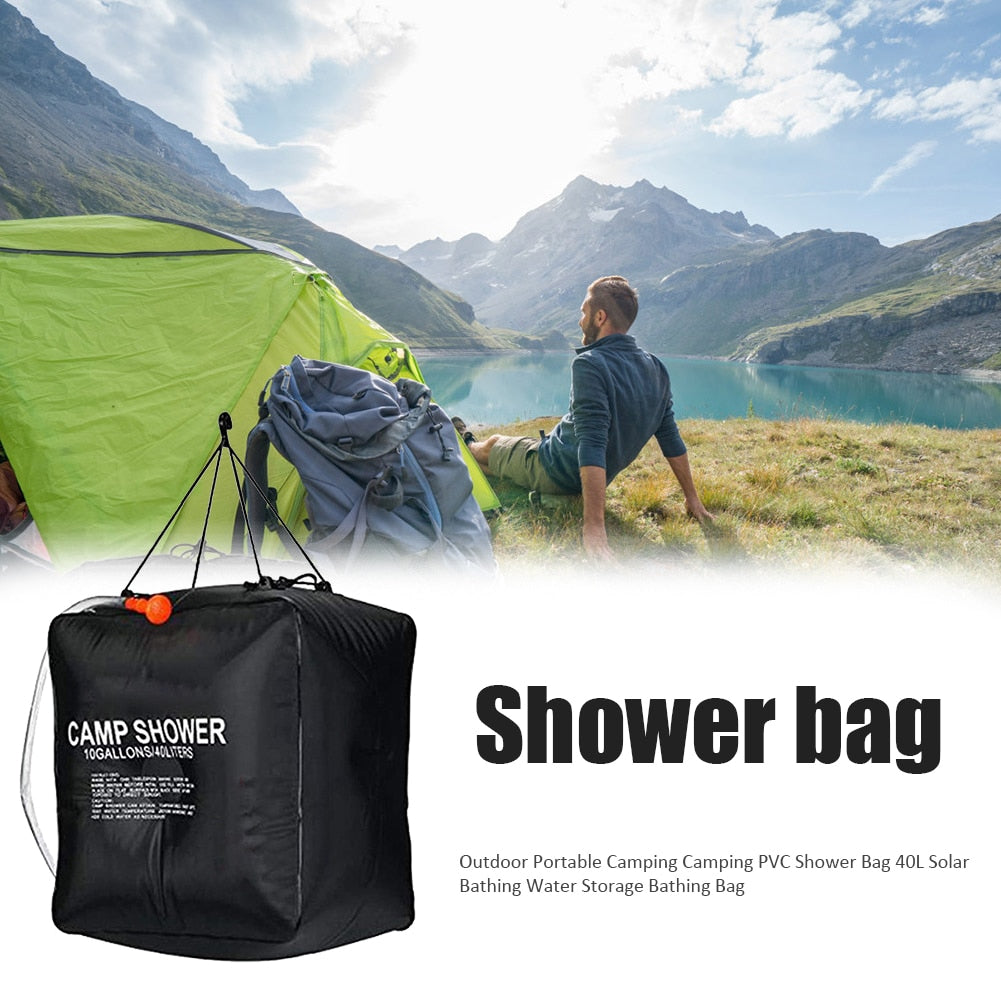 40L Outdoor Shower Bag Water Pipe - jmscamping.com