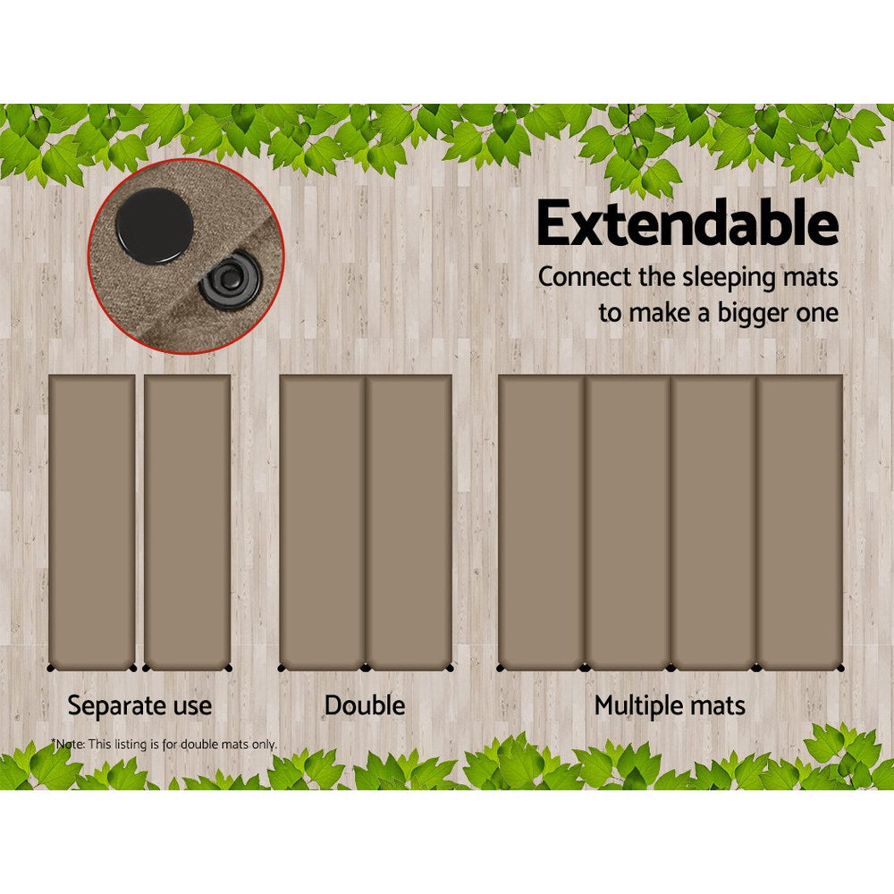 Camping Sleeping Mat Double 10cm - jmscamping.com