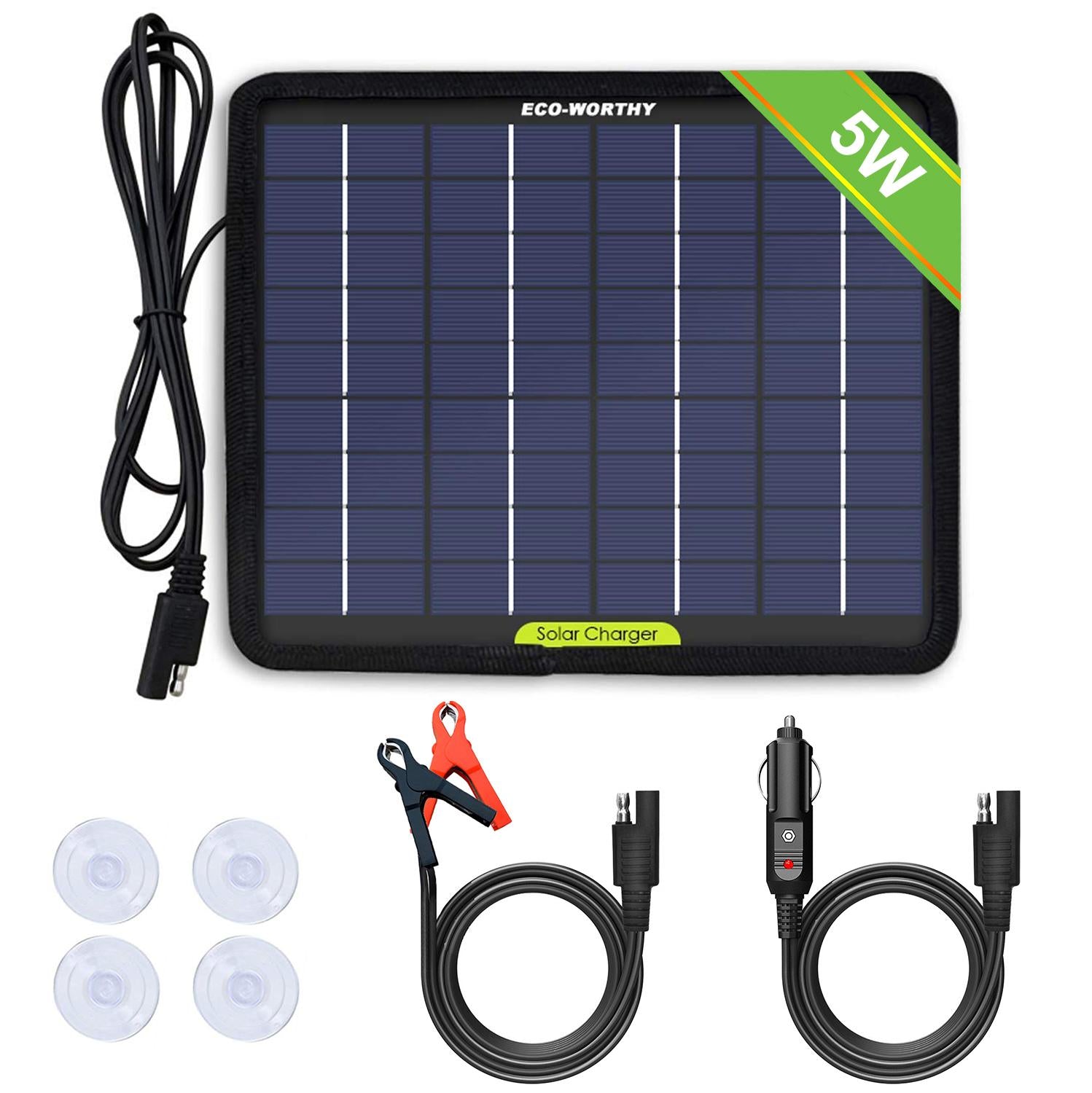 12V Solar Panel Kit Trickle Car Boat Battery - jmscamping.com