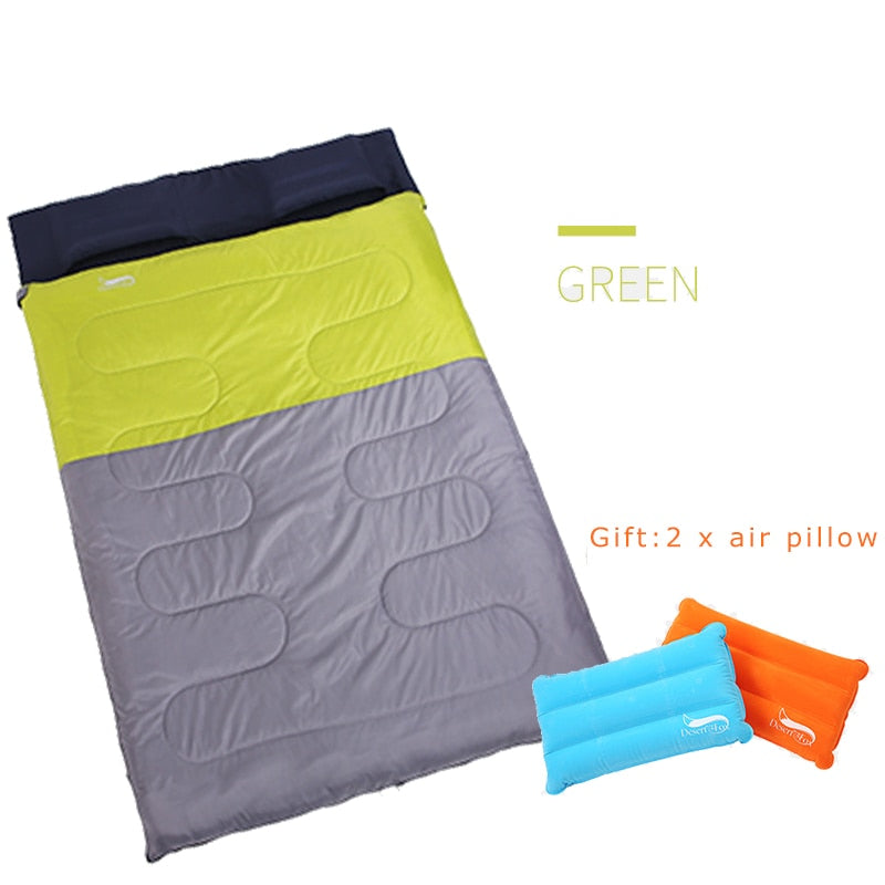 2 Person Air Pillow Lightweight Sleeping Bag - jmscamping.com