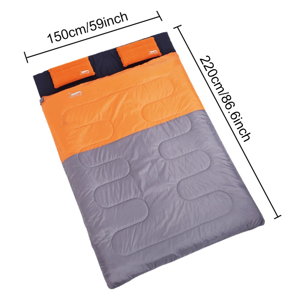 2 Person Air Pillow Lightweight Sleeping Bag - jmscamping.com