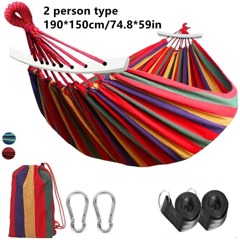 Outdoor Canvas Hammock - jmscamping.com