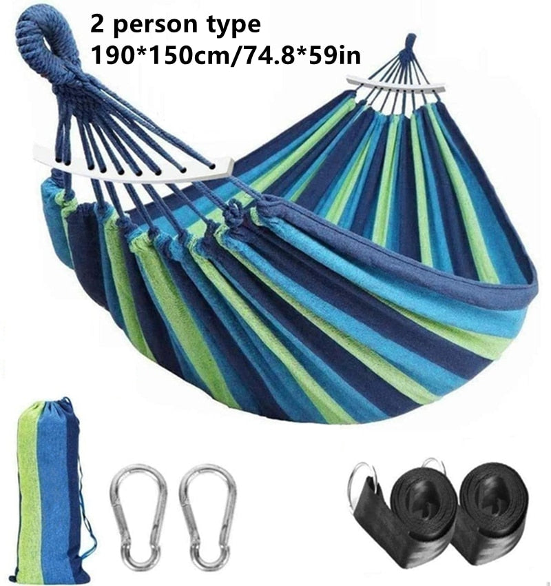 Outdoor Canvas Hammock - jmscamping.com