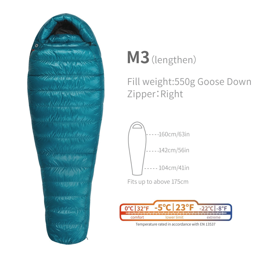 Premium Goose Down Sleeping Bag M3 - jmscamping.com