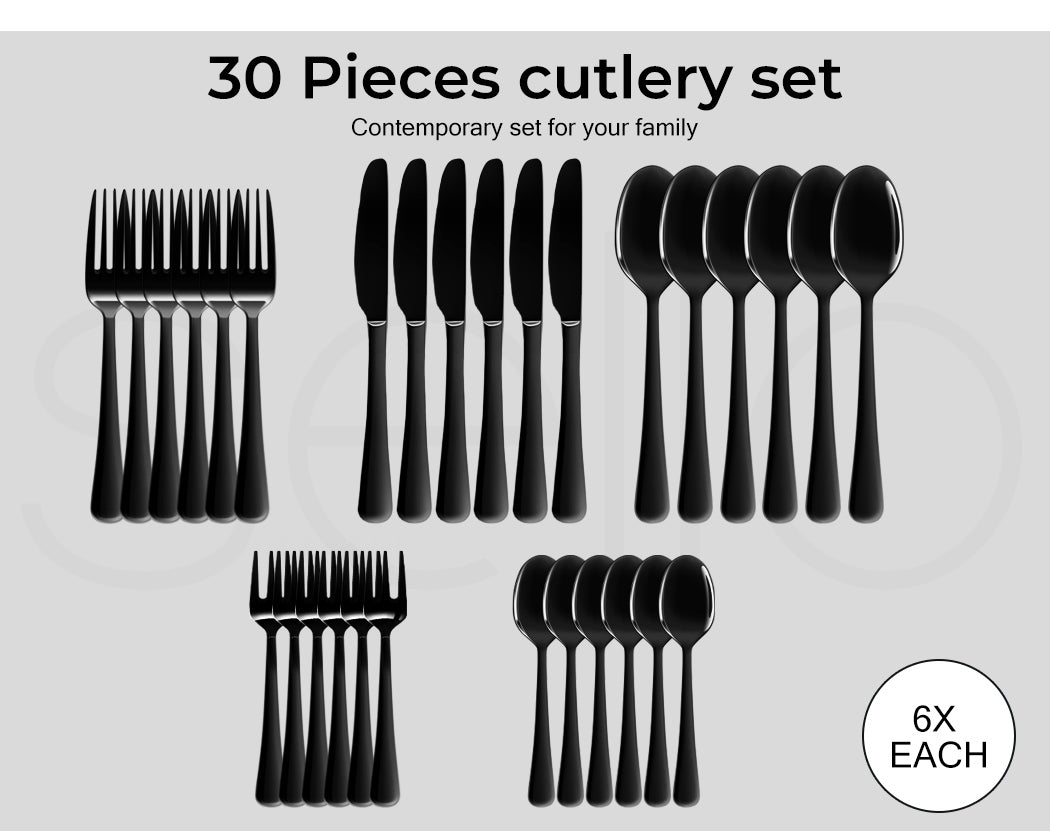 30-Piece Cutlery Set - jmscamping.com