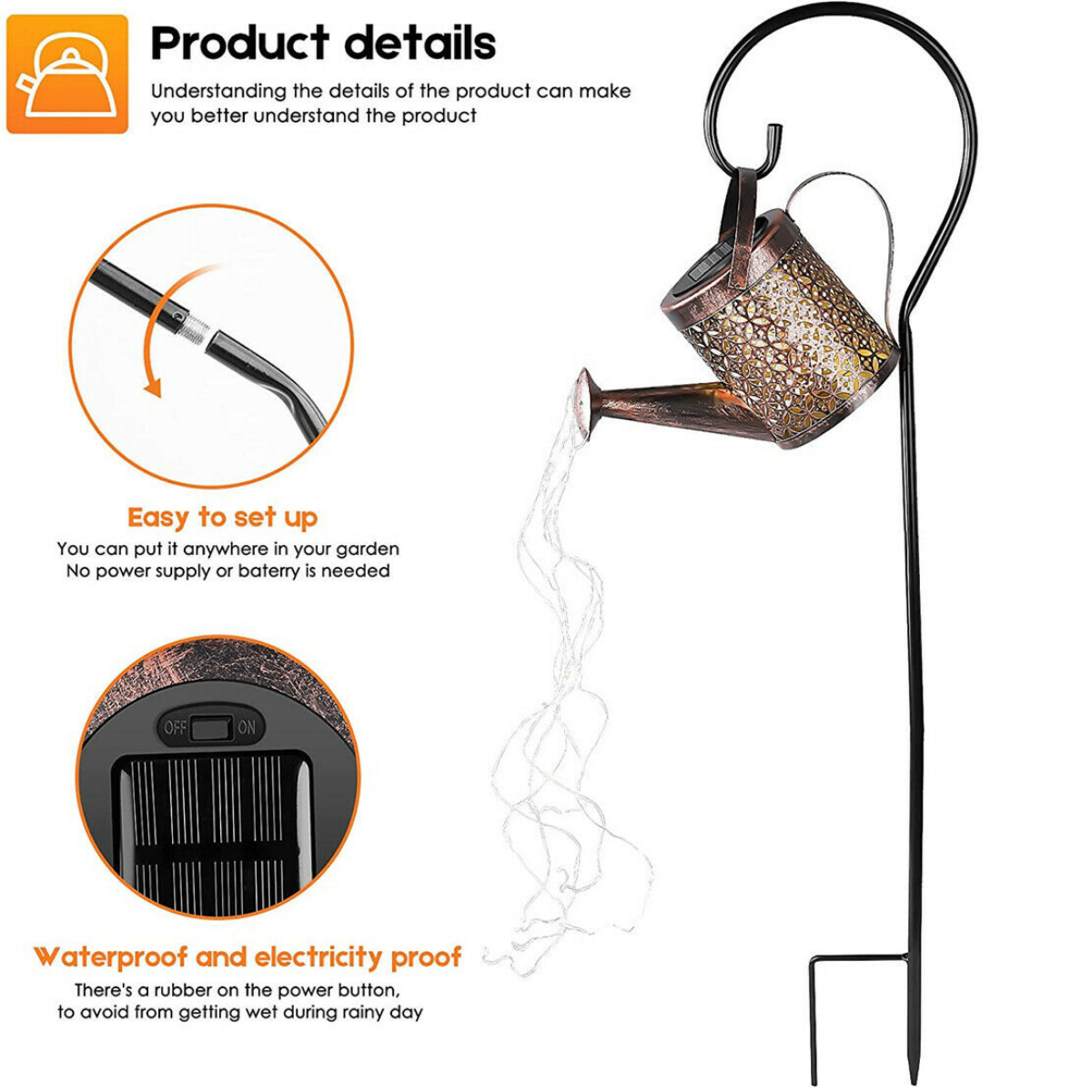 LED Watering Can - jmscamping.com