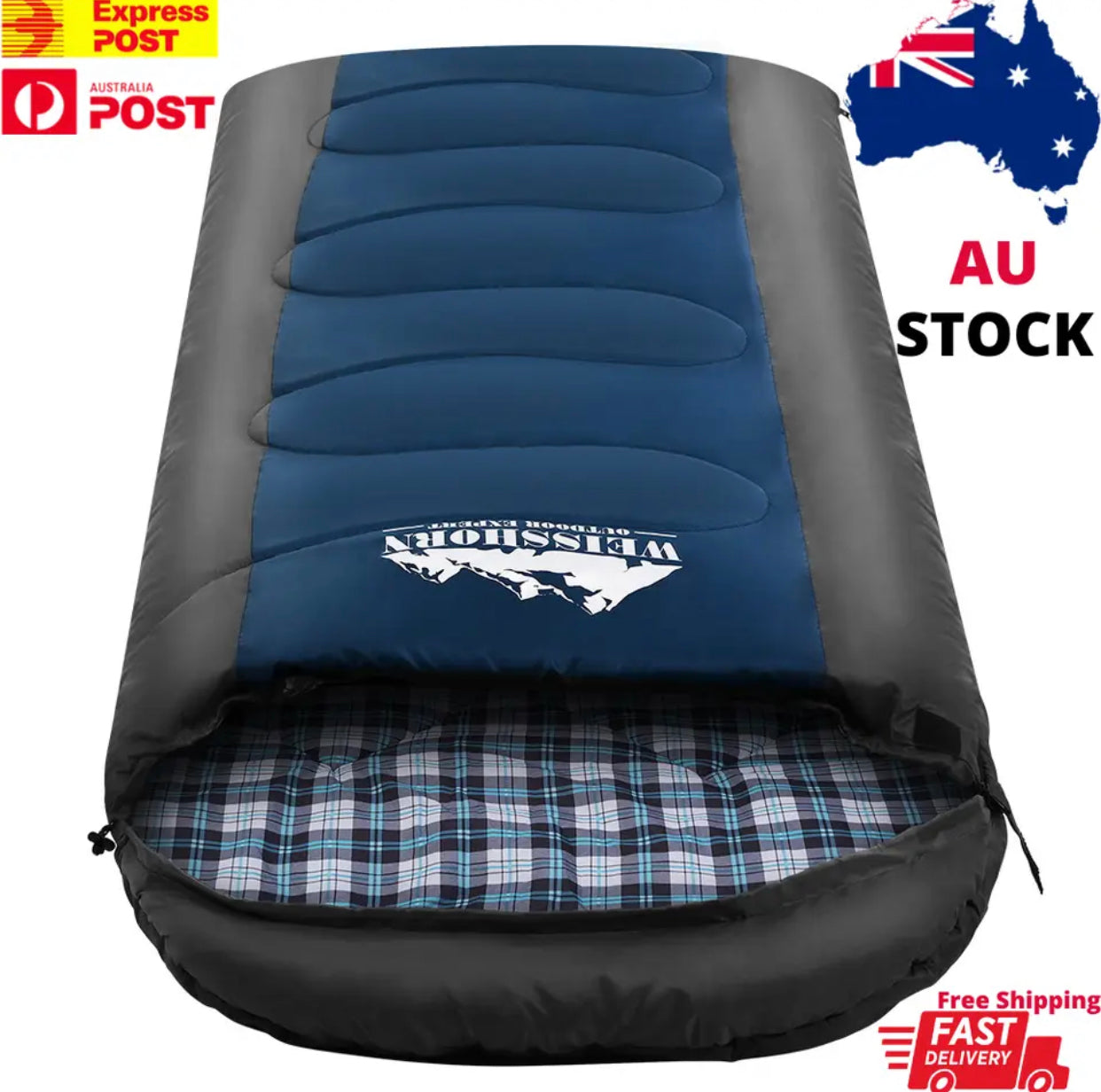 Weisshorn Sleeping Bag Single - jmscamping.com