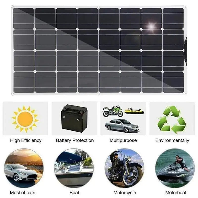 300w Semi-Flexible Solar Panel - jmscamping.com