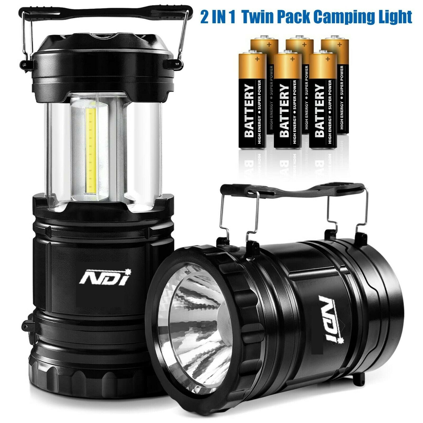 x2 LED Camping Lanterns - jmscamping.com
