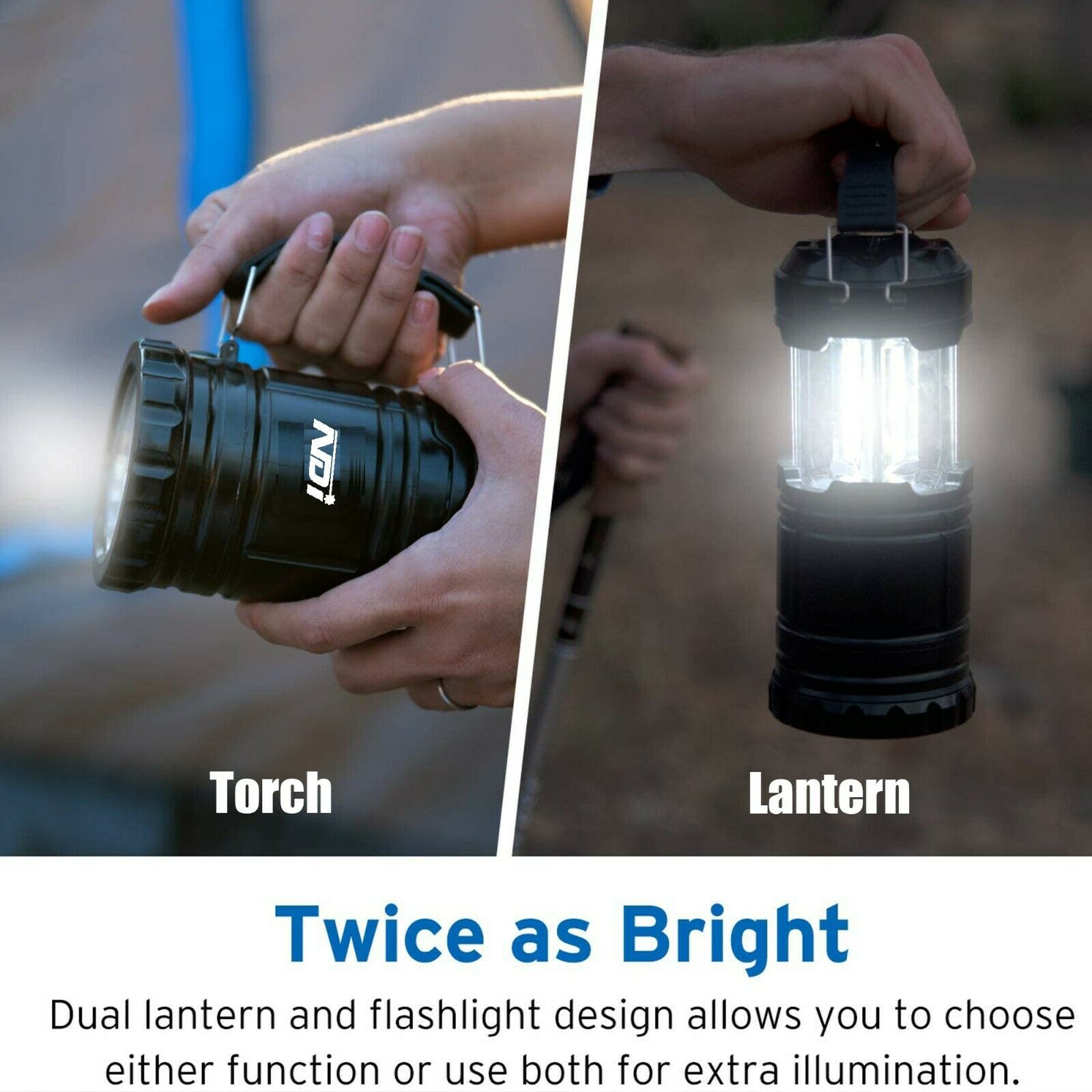 x2 LED Camping Lanterns - jmscamping.com
