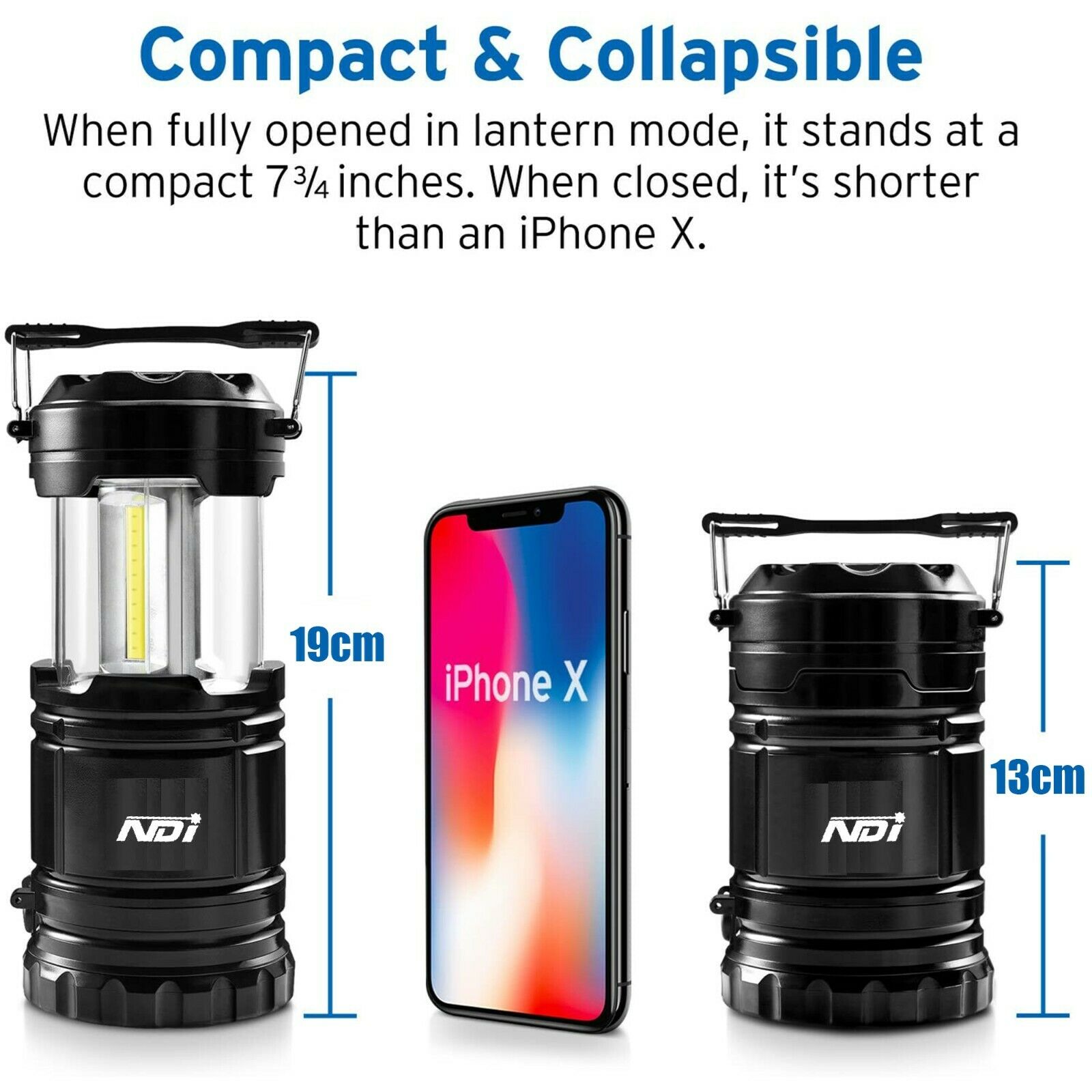 x2 LED Camping Lanterns - jmscamping.com