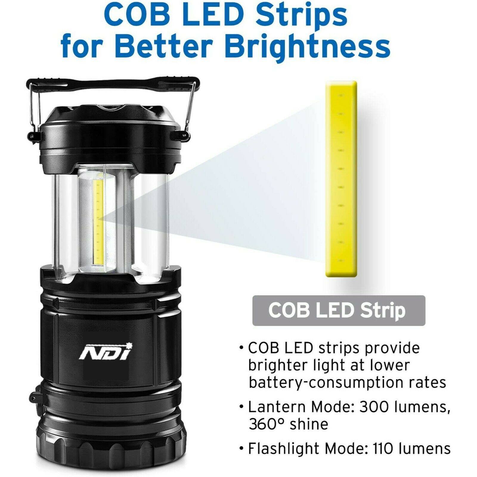 x2 LED Camping Lanterns - jmscamping.com