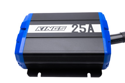 Kings 25A DCDC Charger | Quick Connect Plugs | MPPT Solar Regulator| Lithium Compatible | 12/24V Input | IP66 Rating
