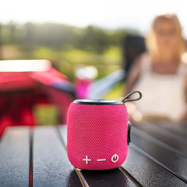 Pink Bluetooth Speaker + Pink Coffee Cup - JMS Camping