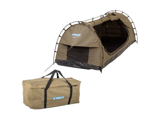 Kings Deluxe Single Swag Tent + Deluxe Storage Bag