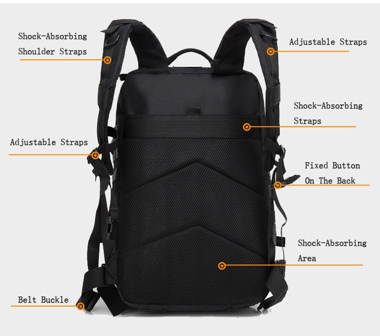 50L Military Backpack Tactical Rucksack - jmscamping.com