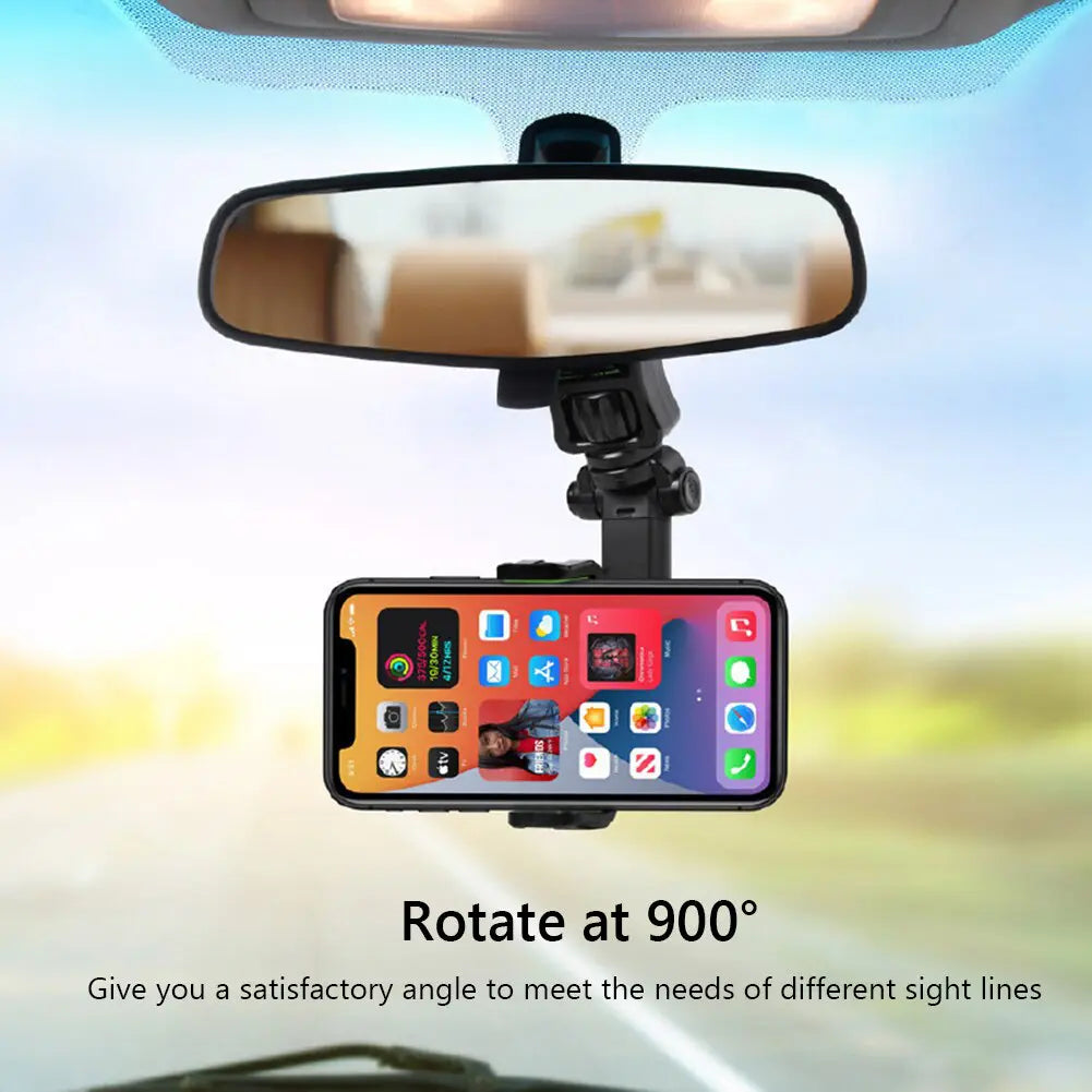 Rearview Mirror Rotatable Phone Holder - jmscamping.com