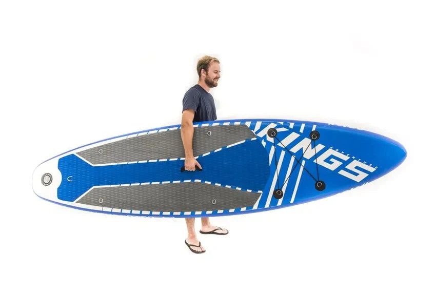 Adventure Kings Inflatable Stand-Up Paddle Board + Single-Action Paddleboard Pump - JMS Camping Store