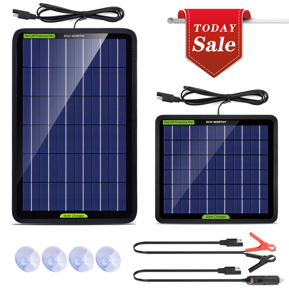 12V Solar Panel Kit Trickle Car Boat Battery - jmscamping.com