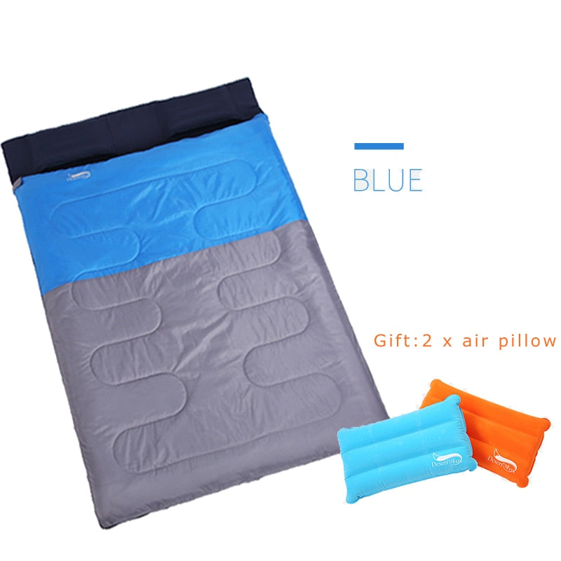 2 Person Air Pillow Lightweight Sleeping Bag - jmscamping.com