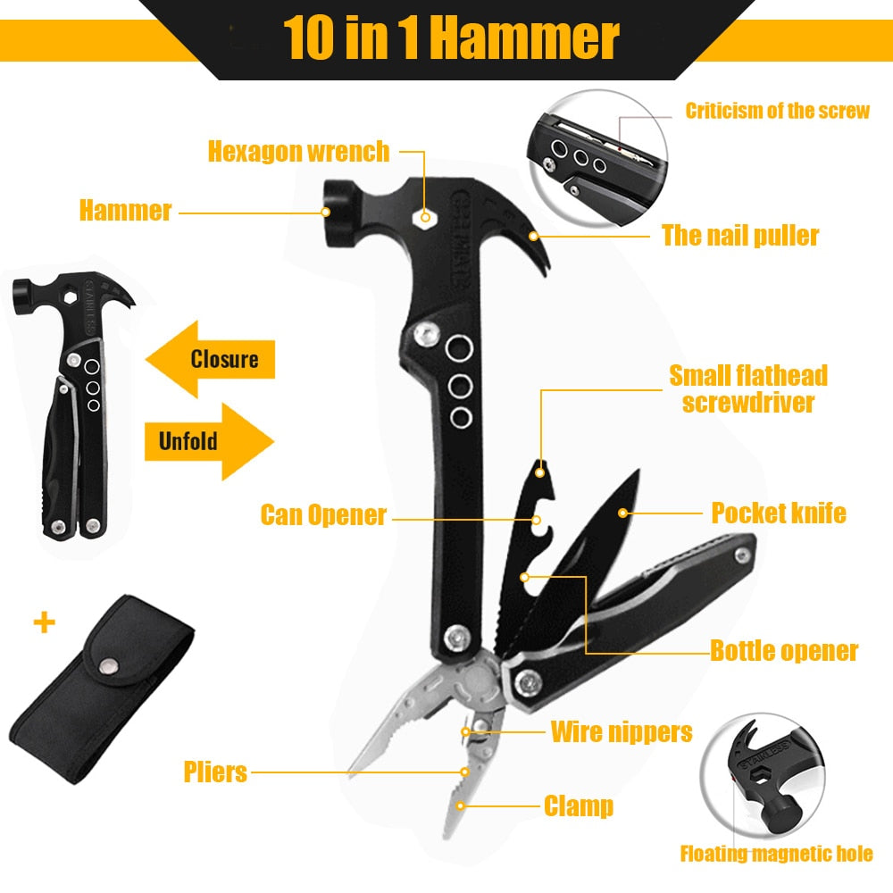 Camping Multi Tools Hammer - jmscamping.com