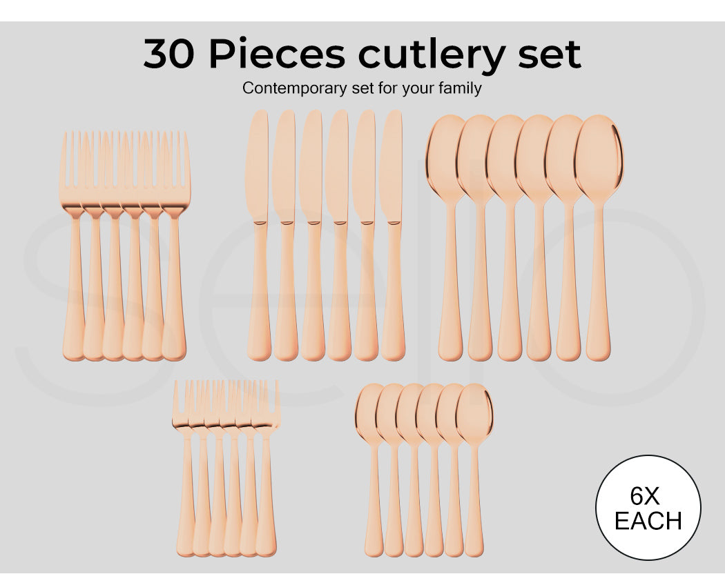 30-Piece Cutlery Set - jmscamping.com