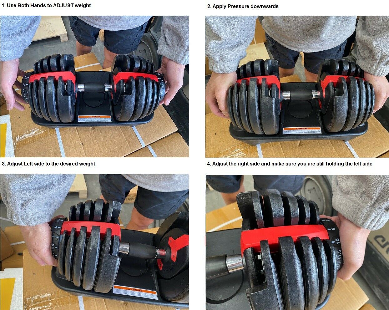 Adjustable Camping Dumbbells - jmscamping.com